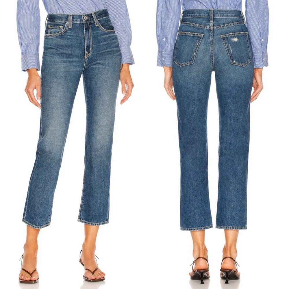 NWT Nili Lotan Straight Leg Jeans in Classic Wash
